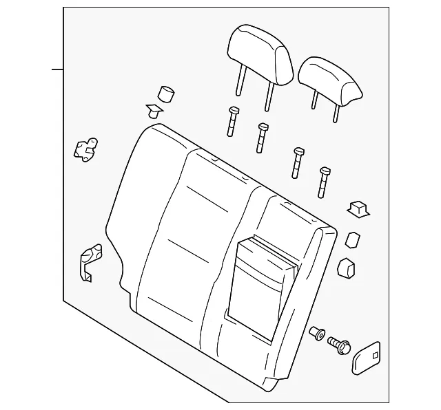 Seat Back Assembly - Passenger Side (RH) - Kia (89400-3E010CY4)