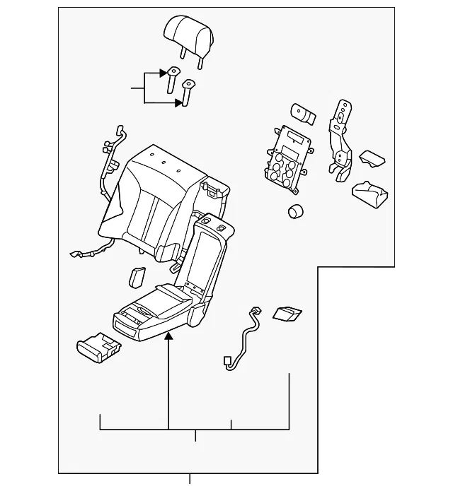 Seat Back Assembly - Kia (89400-3T930KEK)