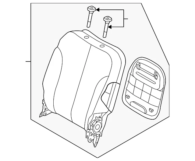 Seat Back Assembly - Passenger Side (RH) - Kia (89400-4D123CS2)