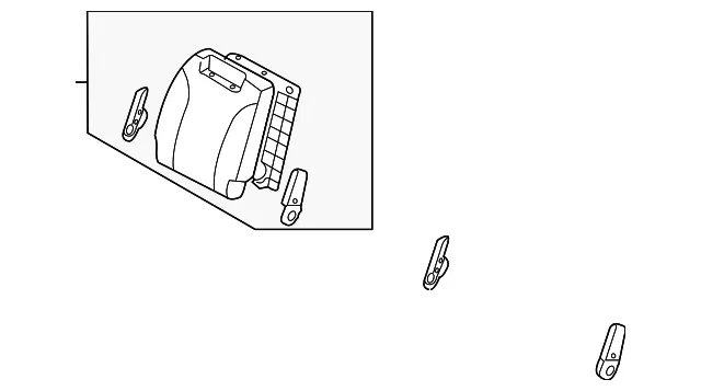 Seat Back Assembly - Passenger Side (RH) - Kia (89400-4D145KS2)