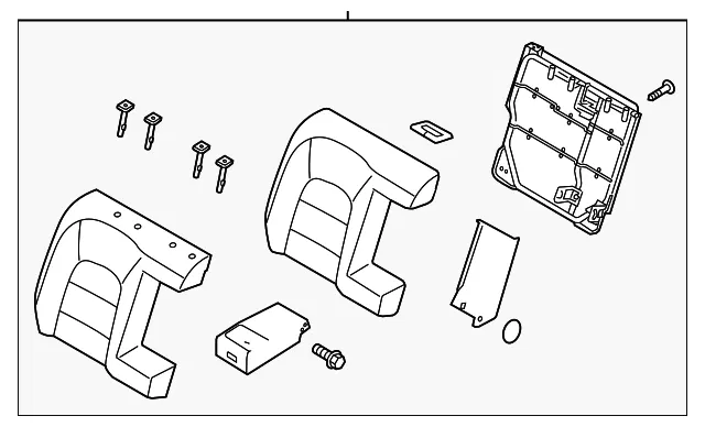 Seat Back Assembly - Kia (89400-A7971KKF)