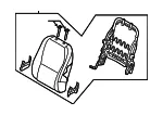 Seat Back Assembly - Kia (89400-A9BE0D7K) - view 3