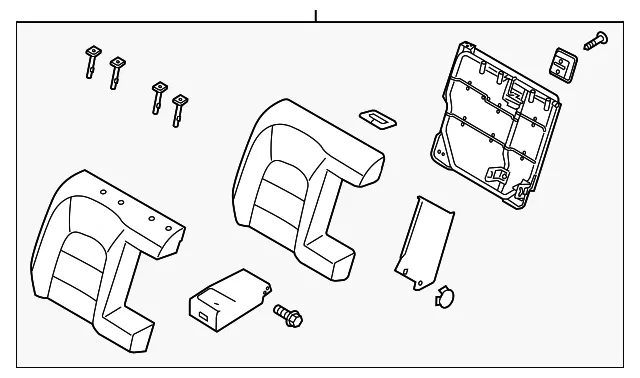 Seat Back Assembly - Kia (89400-B0500K7N)