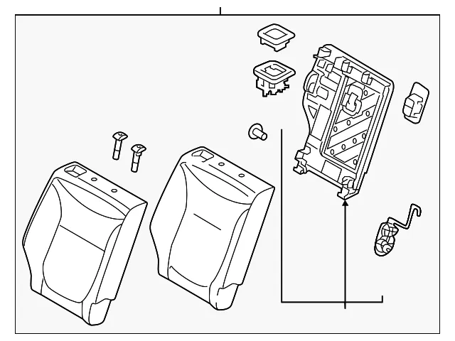Seat Back Assembly - Kia (89400-B2010KE6)