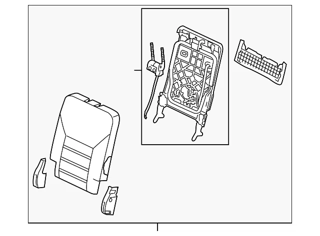 Seat Back Assembly - Kia (89400-C6512C64)
