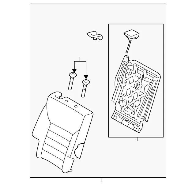 Seat Back Assembly - Kia (89400-C6690CC8)