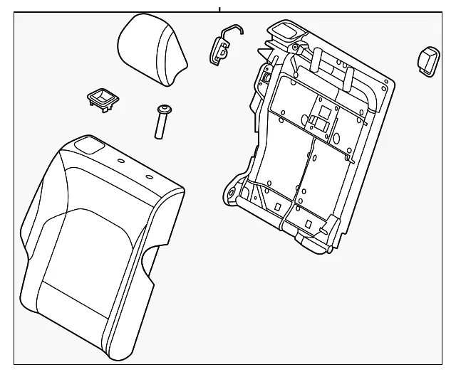 Seat Back Assembly - Kia (89400-K0700SM6)
