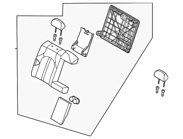 Seat Back Assembly - Kia (89400-L2UB0DHW)