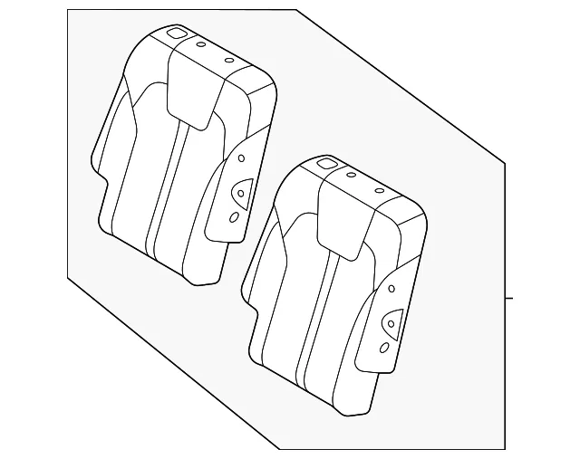 Seat Back Assembly - Kia (89400-P2570MTK)