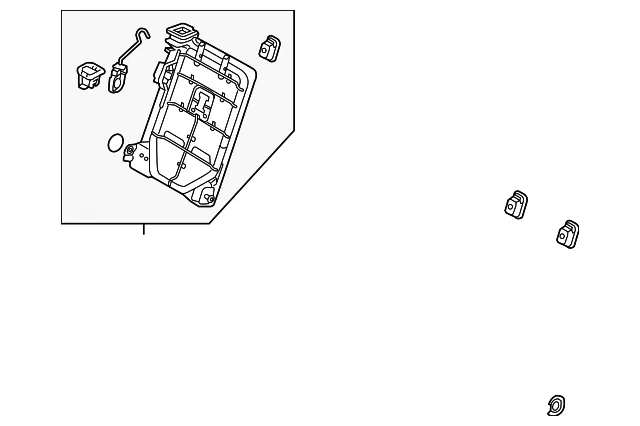 Seat Back Frame - Kia (89410-H9500)