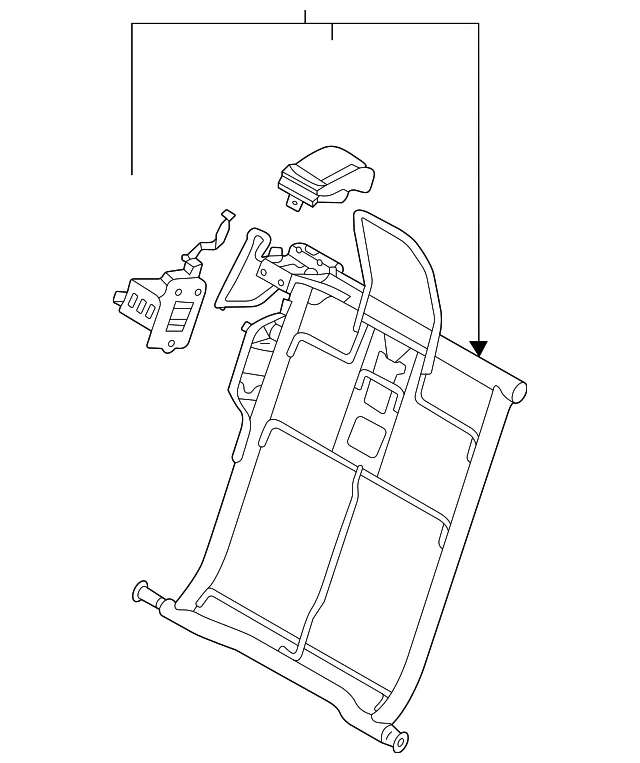 Seat Back Frame - Kia (89410-Q5000)