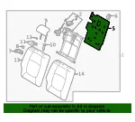 Seat Back Panel - Kia (89445-Q5000) - view 4