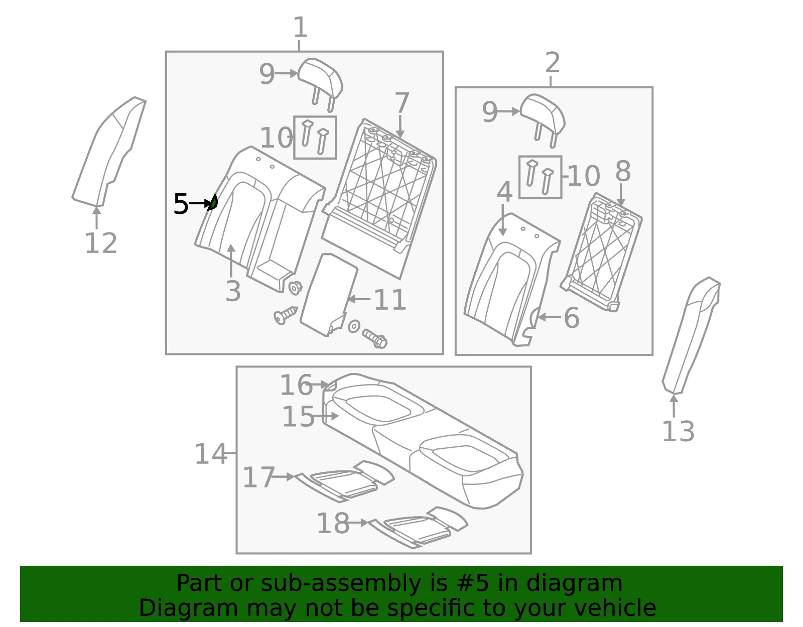 Seat Back Pad - Kia (89450-4C010) - view 2