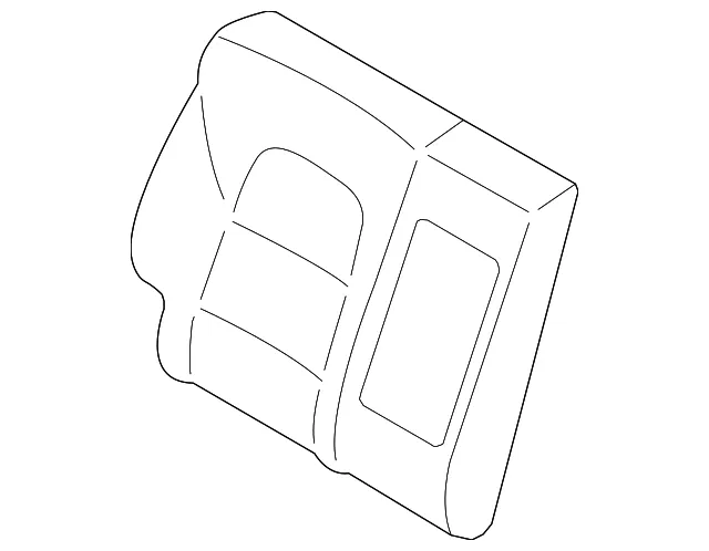 Seat Back Pad - Passenger Side (RH) - Kia (89450-D9000)