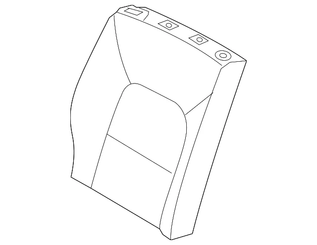 Seat Back Cover - Passenger Side (RH) - Kia (89460-1WAC0BDM)