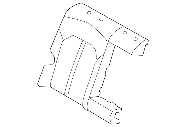 Seat Back Cover - Passenger Side (RH) - Kia (89470-A8510HEF)