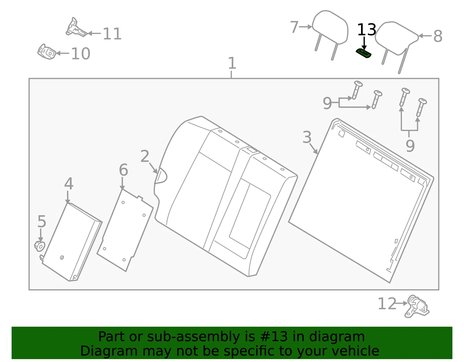 Seat Belt Guide - Kia (89490-1M960WK) - view 2