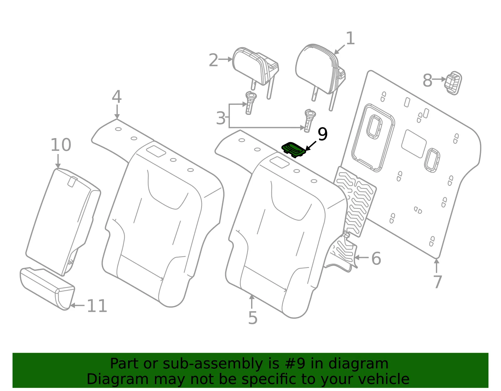 Seat Belt Cover - Kia (89495-C5010GYT) - view 2