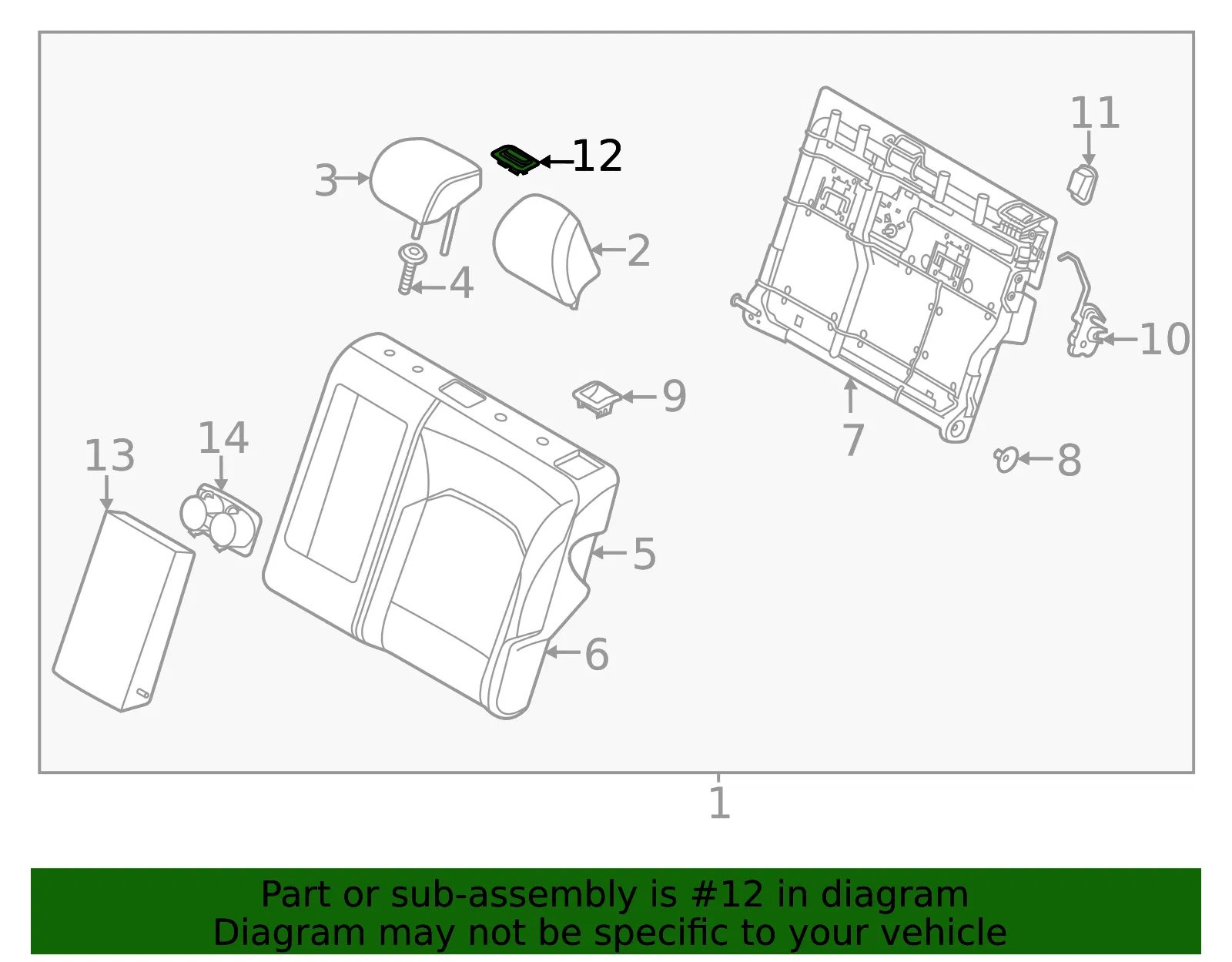 Seat Belt Trim Bezel - Kia (89498-K0000) - view 2