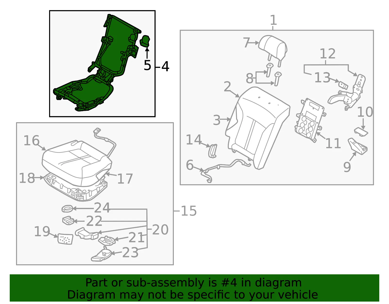 Seat Frame - Kia (89500-3T500) - view 2