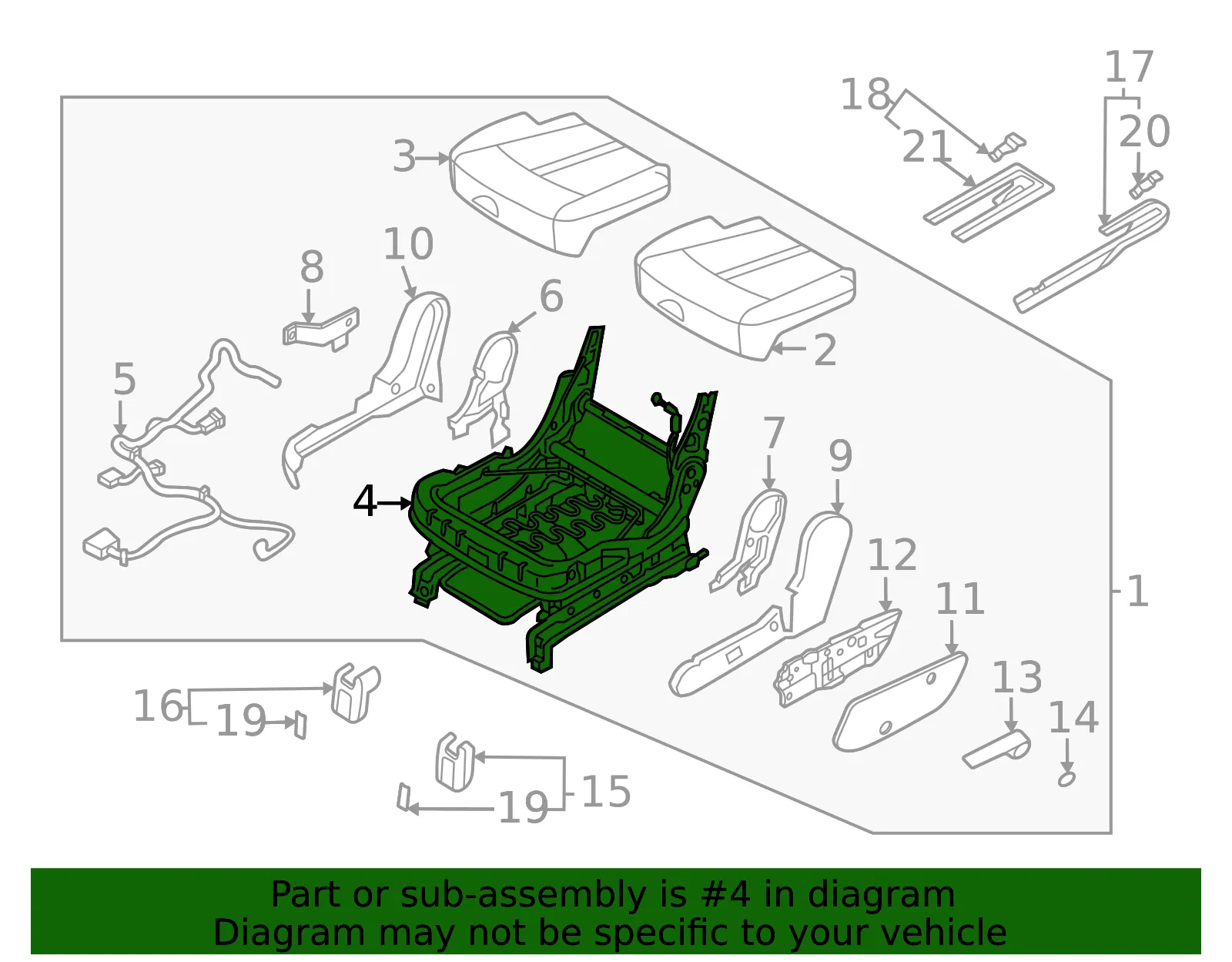 Seat Track - Kia (89500-P4580) - view 2