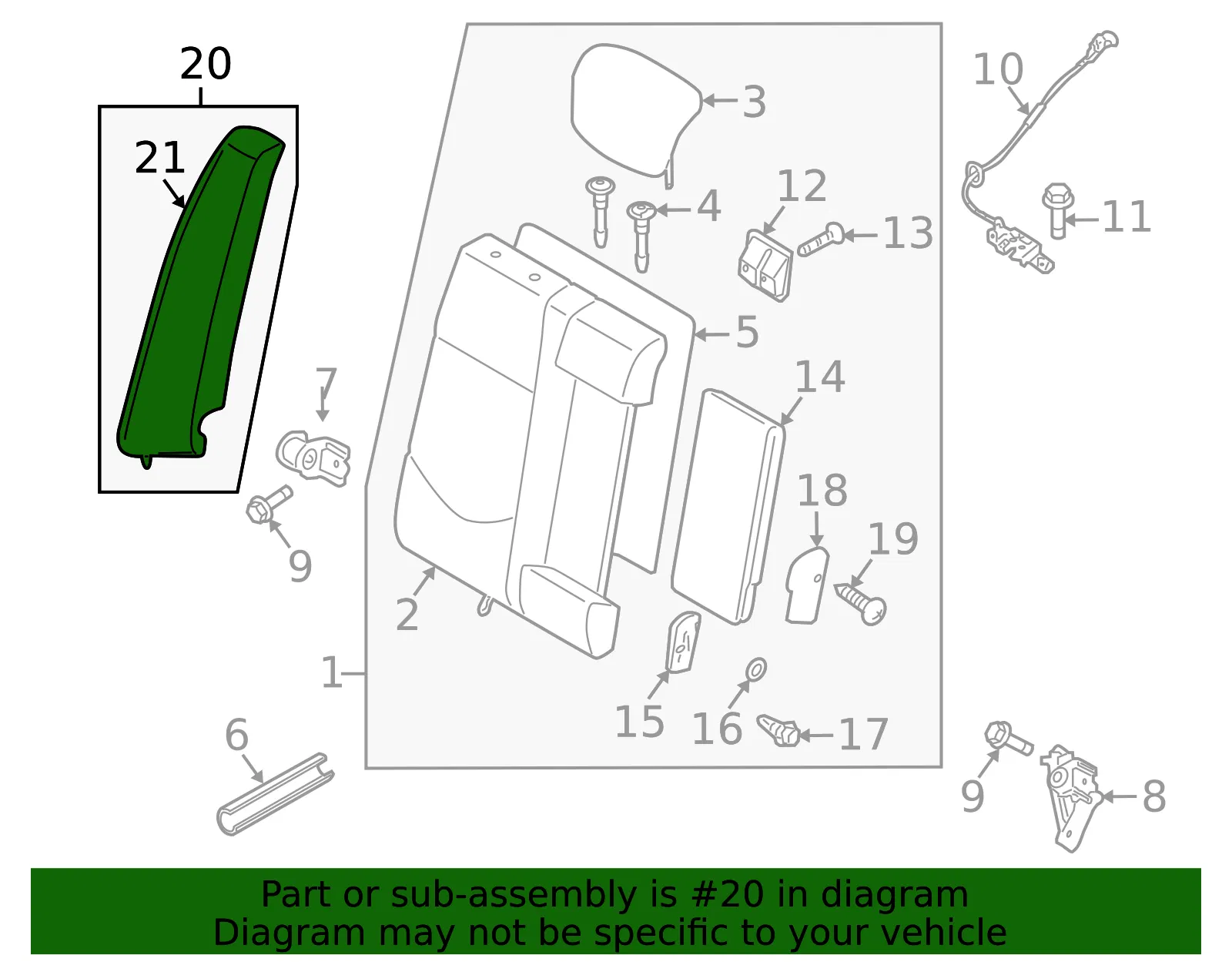 Bolster - Kia (89600-1M031AFU) - view 2