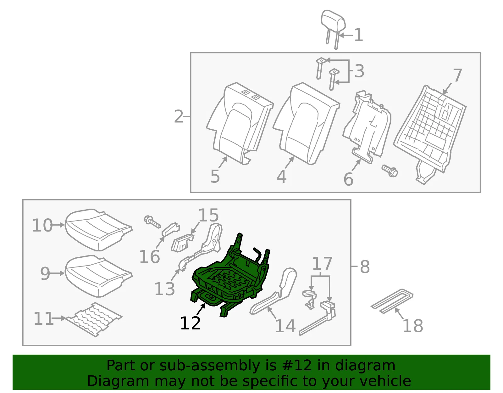 Track Assembly - Kia (89600-1U710) - view 2