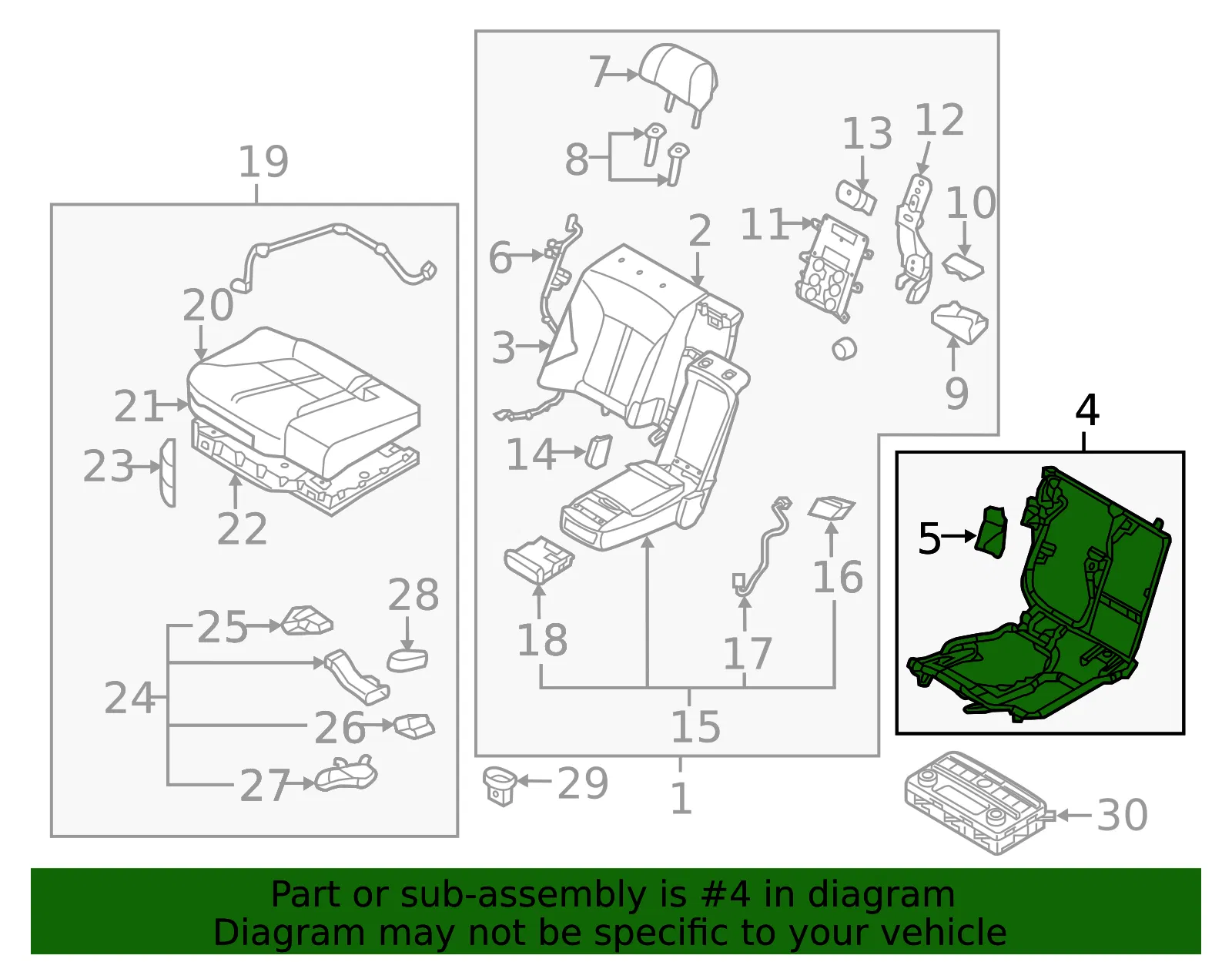 Seat Frame - Kia (89600-3T502) - view 2