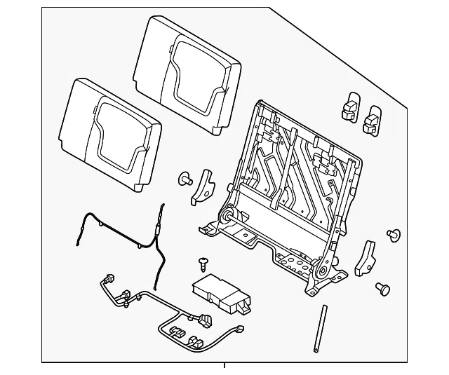 Seat Back Assembly - Nissan (89600-7KC0A)