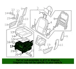 Cushion Frame - Kia (89600-A9010DAA) - view 4