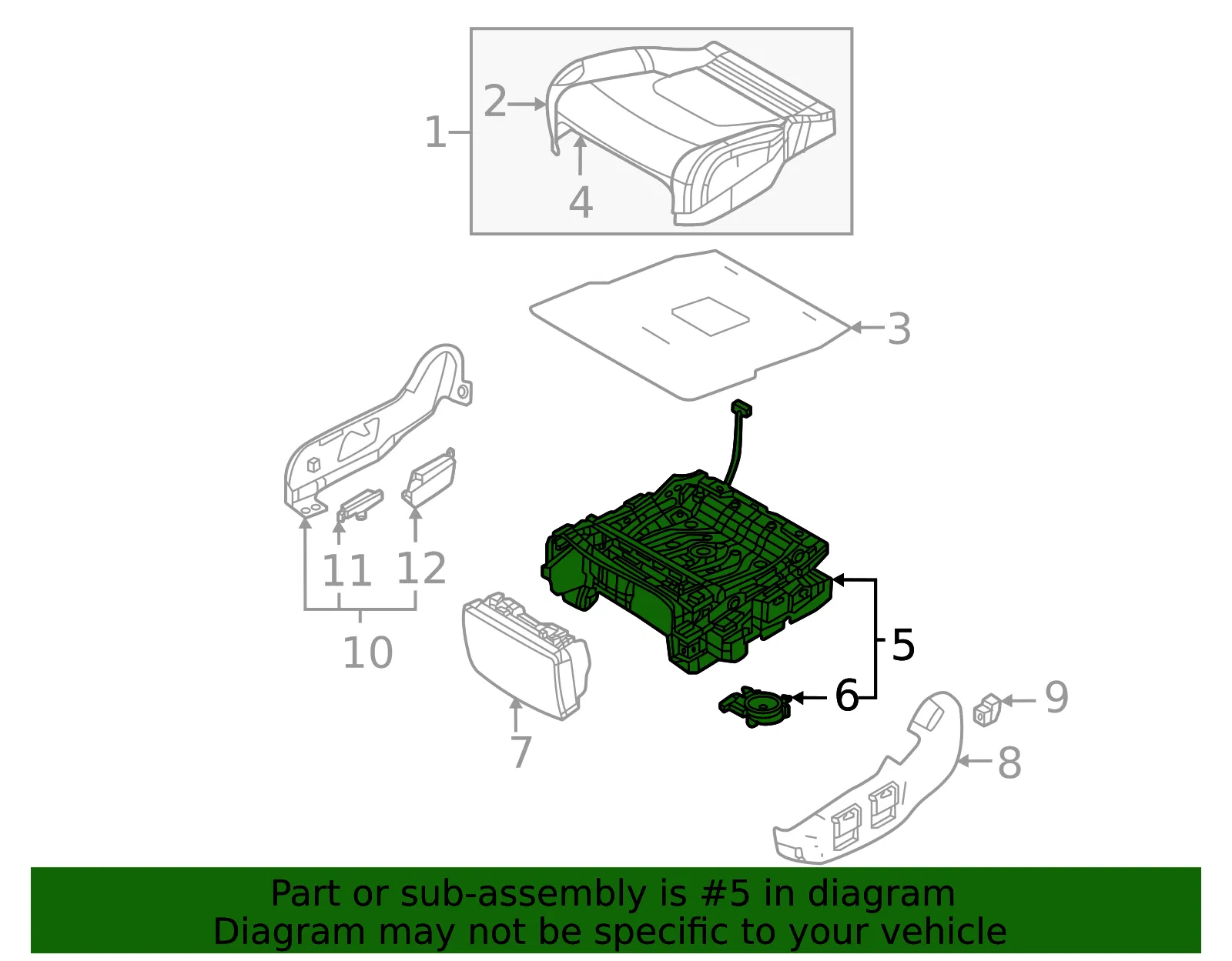 Track Assembly - Kia (89600-R0HD0OFB) - view 2