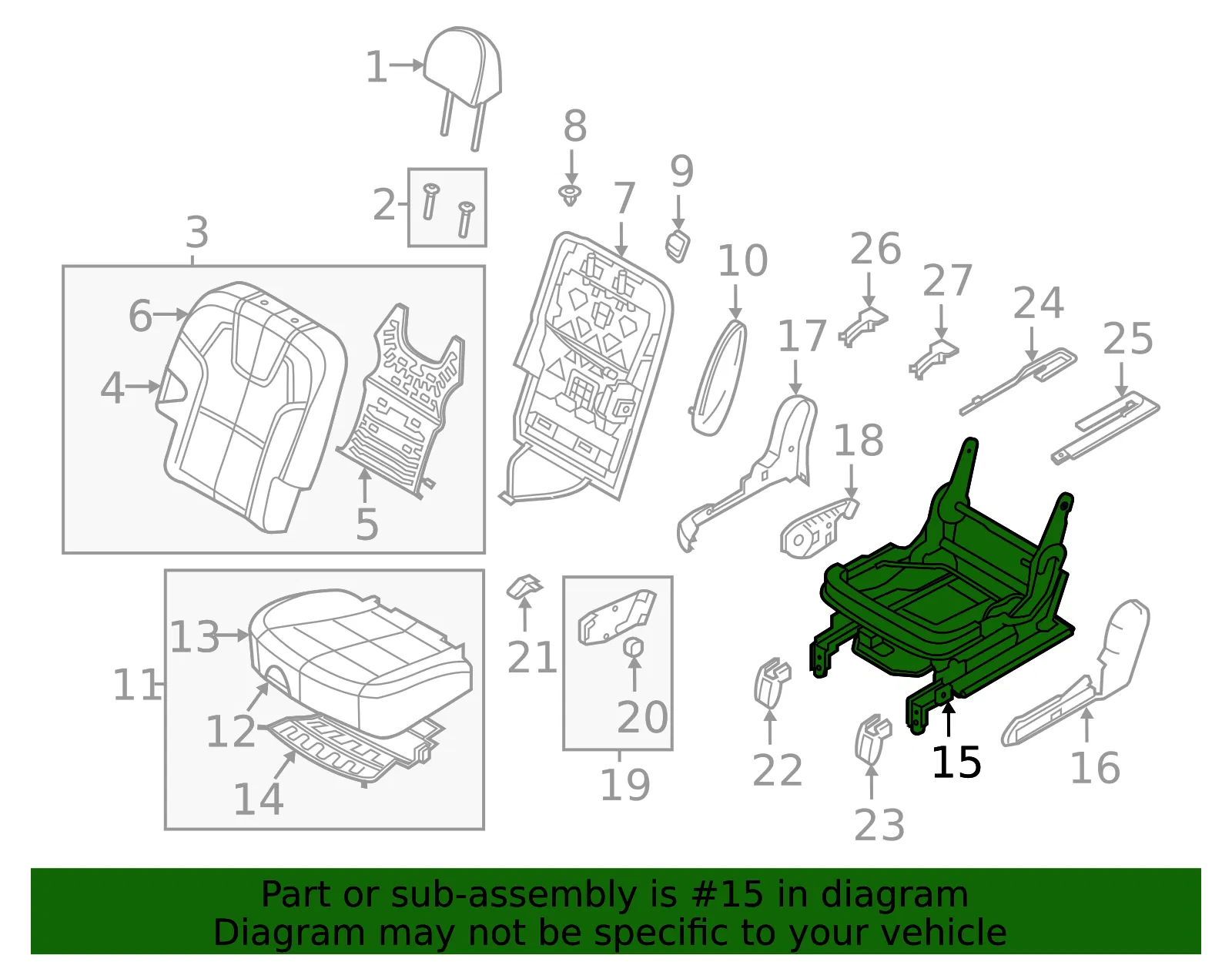 Cushion Frame - Kia (89600-S9200LBR) - view 2