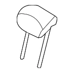 Headrest, Outer - Kia (89700-1D060457) - view 3
