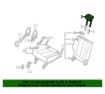 Headrest, Outer - Kia (89700-1D060457) - view 4
