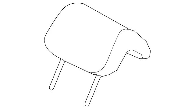 Headrest, Outer - Passenger Side (RH) - Kia (89700-1F0103GE)