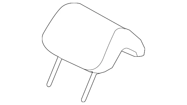 Headrest, Outer - Driver's Side (LH) - Kia (89700-1F011AA4)