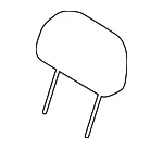 Headrest, Outer - Kia (89700-1M980AF1) - view 3