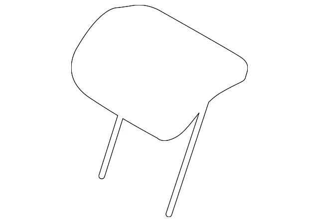 Headrest, Center - Kia (89700-1M990AF1)