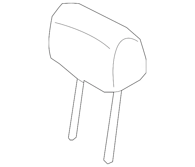 Headrest, Outer - Kia (89700-1U700BD8)