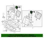 Headrest - Kia (89700-1W080BDW) - view 4