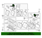 Headrest - Kia (89700-1WAE0BBW) - view 4