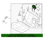 Headrest - Kia (89700-3E001YC5) - view 4