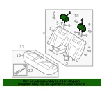 Headrest - Kia (89700-3F310718) - view 4