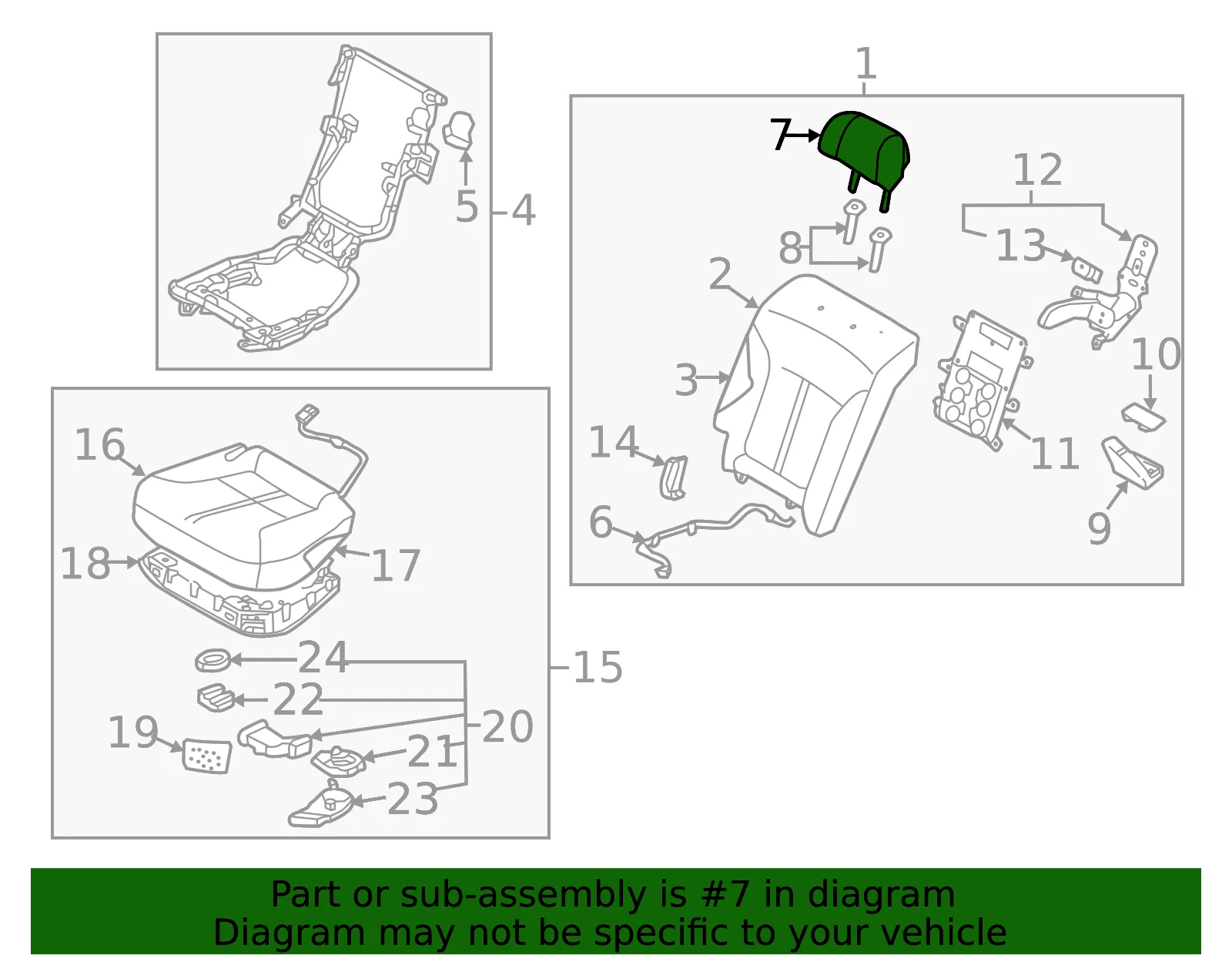 Headrest - Kia (89700-3T120KEN) - view 2