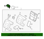 Headrest, Outer - Kia (89700-A7600K3E) - view 4