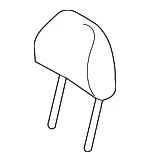 Headrest - Kia (89700-A9081DLF) - view 3