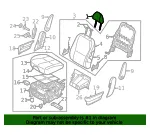 Headrest - Kia (89700-A9081DLF) - view 4