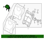 Headrest, Outer - Kia (89700-AT000A3X) - view 4