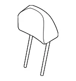 Headrest, Outer - Kia (89700-B2000KE3) - view 3