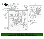 Headrest, Outer - Kia (89700-C6620CCB) - view 4